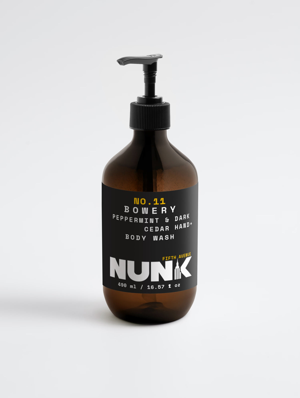 NO. 11 BOWERY PEPPERMINT & DARK CEDAR HAND + BODY WASH