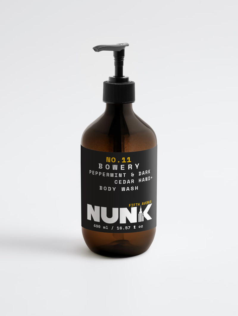 NO. 11 BOWERY PEPPERMINT & DARK CEDAR HAND + BODY WASH